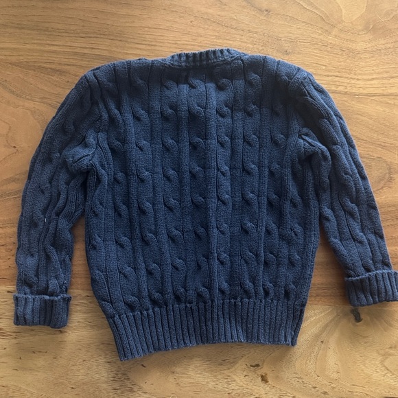 Ralph Lauren Navy Cable Knit Sweater - Picture 3 of 3